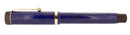CIRCA 1927 PARKER SENIOR DUOFOLD BLUE ON BLUE LAPIS FOUNTAIN PEN F-BB FLEX NIB RESTORED OFFERED BY ANTIQUE DIGGER