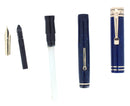C1927 WAHL EVERSHARP TULIP CLIP ROYAL BLUE FOUNTAIN PEN RESTORED BEAUTIFUL OFFERED BY ANTIQUE DIGGER