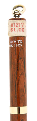 C1927 WATERMAN 0721 STICKERED NEW OLD STOCK RED RIPPLE  MECHANICAL PENCIL OFFERED BY ANTIQUE DIGGER