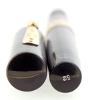 C1927 WATERMAN 52 BLACK CHASED HARD RUBBER FOUNTAIN  PEN F-BBBB 2.81MM FLEX NIB RESTORED OFFERED BY ANTIQUE DIGGER