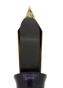 C1927 WATERMAN 58 BLACK CHASED HARD RUBBER FINE NIB FOUNTAIN PEN RESTORED OFFERED BY ANTIQUE DIGGER