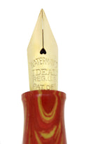 CIRCA 1927 WATERMAN ROSE RIPPLE 52V FOUNTAIN PEN F-BBB FLEX NIB RESTORED OFFERED BY ANTIQUE DIGGER