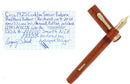 CIRC 1925 CONKLIN SENIOR ENDURA RED HARD RUBBER FOUNTAIN PEN RESTORED OFFERED BY ANTIQUE DIGGER