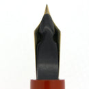 CIRC 1925 CONKLIN SENIOR ENDURA RED HARD RUBBER FOUNTAIN PEN RESTORED OFFERED BY ANTIQUE DIGGER