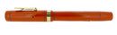 CIRC 1925 CONKLIN SENIOR ENDURA RED HARD RUBBER FOUNTAIN PEN RESTORED OFFERED BY ANTIQUE DIGGER