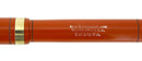 CIRC 1925 CONKLIN SENIOR ENDURA RED HARD RUBBER FOUNTAIN PEN RESTORED OFFERED BY ANTIQUE DIGGER