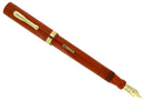 CIRC 1925 CONKLIN SENIOR ENDURA RED HARD RUBBER FOUNTAIN PEN RESTORED OFFERED BY ANTIQUE DIGGER