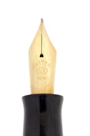 RARE C1928 CARTER'S OVERSIZE JADE W/BLACK ENDS FOUNTAIN PEN NEAR MINT CONDITION OFFERED BY ANTIQUE DIGGER