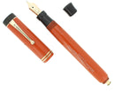 C1928 PARKER DUOFOLD SENIOR RED PERMANITE LUCKY CURVE FOUNTAIN PEN RESTORED