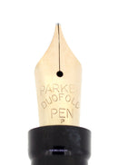 C1928 PARKER DUOFOLD SENIOR RED PERMANITE LUCKY CURVE FOUNTAIN PEN RESTORED