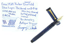 CIRCA 1928 DUOFOLD SENIOR LAPIS WHITE ON BLUE FOUNTAIN PEN RESTORED OFFERED BY ANTIQUE DIGGER