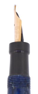 CIRCA 1928 PARKER  LUCKY CURVE DUOFOLD LAPIS WHITE ON BLUE FOUNTAIN PEN NEAR MINT OFFERED BY ANTIQUE DIGGER