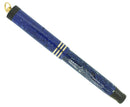 CIRCA 1928 PARKER  LUCKY CURVE DUOFOLD LAPIS WHITE ON BLUE FOUNTAIN PEN NEAR MINT OFFERED BY ANTIQUE DIGGER