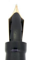 CIRCA 1928 PARKER SENIOR DUOFOLD BLUE ON WHITE LAPIS FOUNTAIN PEN RESTORED OFFERED BY ANTIQUE DIGGER