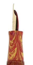 CIRCA 1928 WATERMAN ROSE RIPPLE 52V FOUNTAIN PEN F-BBB FLEX NIB RESTORED OFFERED BY ANTIQUE DIGGER