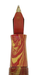 CIRCA 1928 WATERMAN ROSE RIPPLE 52V FOUNTAIN PEN F-BBB FLEX NIB RESTORED OFFERED BY ANTIQUE DIGGER