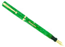 C1928 SHEAFFER FLAT TOP JADE CELLULOID STANDARD SIZE FOUNTAIN PEN RESTORED OFFERED BY ANTIQUE DIGGER