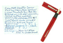 C1928 SHEAFFER SENIOR CHERRY RED FLAT TOP SERVICE LOANER FOUNTAIN PEN RESTORED OFFERED BY ANTIQUE DIGGER