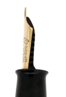 C1928 SHEAFFER OVERSIZE SENIOR BLACK & PEARL FLAT TOP FOUNTAIN PEN RESTORED OFFERED BY ANTIQUE DIGGER