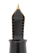 C1928 SHEAFFER OVERSIZE SENIOR BLACK & PEARL FLAT TOP FOUNTAIN PEN RESTORED OFFERED BY ANTIQUE DIGGER