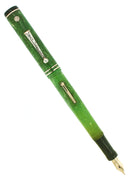 CIRCA 1931 WAHL OXFORD DOUBLE CHECKMARK JADE STANDARD FOUNTAIN PEN RESTORED OFFERED BY ANTIQUE DIGGER