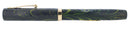 CIRCA 1928 WATERMAN 94 BLUE GREEN RIPPLE XF-BBB FLEX NIB FOUNTAIN PEN RESTORED OFFERED BY ANTIQUE DIGGER