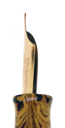 C1928 WATERMAN OLIVE RIPPLE 94 FOUNTAIN PEN AND PENCIL SET XXF - BB NIB RESTORED OFFERED BY ANTIQUE DIGGER