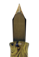 C1928 WATERMAN OLIVE RIPPLE 94 FOUNTAIN PEN AND PENCIL SET XXF - BB NIB RESTORED OFFERED BY ANTIQUE DIGGER