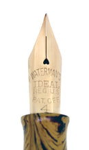 C1928 WATERMAN OLIVE RIPPLE 94 FOUNTAIN PEN AND PENCIL SET XXF - BB NIB RESTORED OFFERED BY ANTIQUE DIGGER