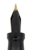 LATE 1920S GOLD BOND OVERSIZE FLAT TOP MOTTLED 14K SEMI-FLEX NIB RESTORED OFFERED BY ANTIQUE DIGGER