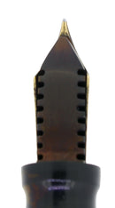 C1929 SHEAFFER WHITE DOT SENIOR FLAT TOP JET BLACK FOUNTAIN PEN RESTORED OFFERED BY ANTIQUE DIGGER