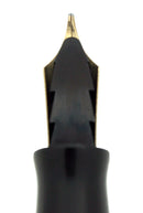 CIRCA 1929 DUOFOLD SENIOR STREAMLINE MANDARIN YELLOW FOUNTAIN PEN M-BB NIB RESTORED OFFERED BY ANTIQUE DIGGER