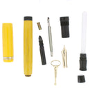 CIRCA 1929 DUOFOLD SENIOR STREAMLINE MANDARIN YELLOW FOUNTAIN PEN M-BB NIB RESTORED OFFERED BY ANTIQUE DIGGER