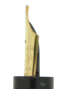 CIRCA 1929 DUOFOLD JR BLACK VEIN AND PEARL FOUNTAIN PEN F to BBB NIB RESTORED OFFERED BY ANTIQUE DIGGER