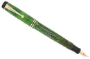 CIRCA 1929 DUOFOLD JR JADE FOUNTAIN PEN BROAD NIB RESTORED OFFERED BY ANTIQUE DIGGER