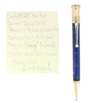 CIRCA 1928 PARKER SENIOR DUOFOLD WHITE ON BLUE LAPIS PENCIL MINT RESTORED OFFERED BY ANTIQUE DIGGER
