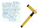 CIRCA 1929 DUOFOLD STREAMLINE SENIOR MANDARIN YELLOW FOUNTAIN PEN RESTORED OFFERED BY ANTIQUE DIGGER