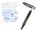 C1929 SHEAFFER JET BLACK OVERSIZE BALANCE FOUNTAIN PEN XF-BBB FLEX NIB RESTORED OFFERED BY ANTIQUE DIGGER