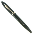 C1929 SHEAFFER JET BLACK OVERSIZE BALANCE FOUNTAIN PEN XF-BBB FLEX NIB RESTORED OFFERED BY ANTIQUE DIGGER
