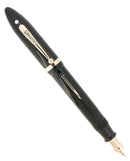 C1929 SHEAFFER JET BLACK OVERSIZE BALANCE FOUNTAIN PEN XF-BBB FLEX NIB RESTORED OFFERED BY ANTIQUE DIGGER