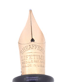 C1929 SHEAFFER JET BLACK OVERSIZE BALANCE FOUNTAIN PEN XF-BBB FLEX NIB RESTORED OFFERED BY ANTIQUE DIGGER