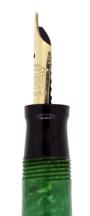 C1929 SHEAFFER EXTRA LONG BALANCE JADE CELLULOID FOUNTAIN PEN RESTORED NR MINT OFFERED BY ANTIQUE DIGGER