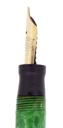 C1929 SHEAFFER STANDARD BALANCE W/TAPER END JADE CELLULOID FOUNTAIN PEN RESTORED EXCELLENT OFFERED BY ANTIQUE DIGGER