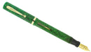 CIRCA 1929 SHEAFFER OVERSIZED FLAT TOP JADE GREEN CELLULOID FOUNTAIN PEN RESTORED OFFERED BY ANTIQUE DIGGER