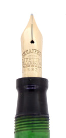 C1929 SHEAFFER STANDARD BALANCE JADE CELLULOID FOUNTAIN PEN RESTORED EXCELLENT OFFERED BY ANTIQUE DIGGER