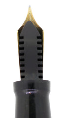 CIRCA 1929 SHEAFFER SENIOR FLAT TOP JET BLACK FOUNTAIN PEN RESTORED OFFERED BY ANTIQUE DIGGER