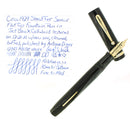 CIRCA 1929 SHEAFFER SENIOR FLAT TOP JET BLACK FOUNTAIN PEN RESTORED OFFERED BY ANTIQUE DIGGER