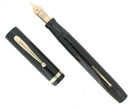 CIRCA 1929 SHEAFFER SENIOR FLAT TOP JET BLACK FOUNTAIN PEN RESTORED OFFERED BY ANTIQUE DIGGER