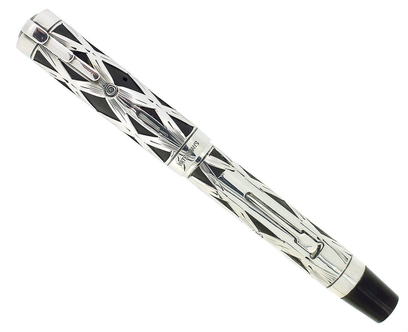 C1929 WATERMAN LADY PATRICIA STERLING SILVER FOUNTAIN PEN XF-BB NIB RESTORED OFFERED BY ANTIQUE DIGGER