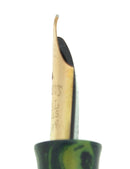 CIRCA 1930 WATERMAN 994 BLUE GREEN RIPPLE F-BBB FLEX NIB FOUNTAIN PEN RESTORED OFFERED BY ANTIQUE DIGGER